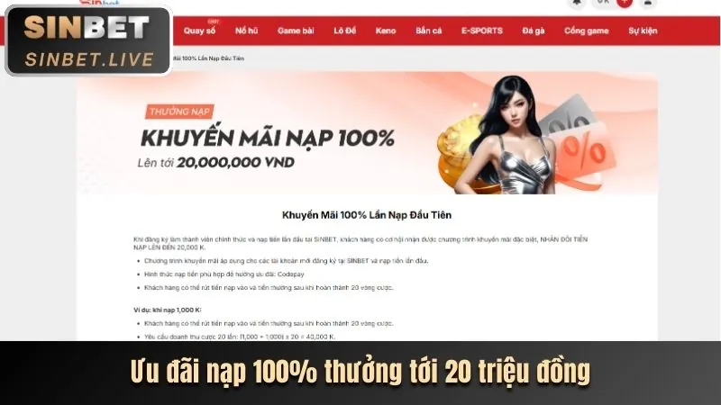 Khuyến mãi chào mừng U888